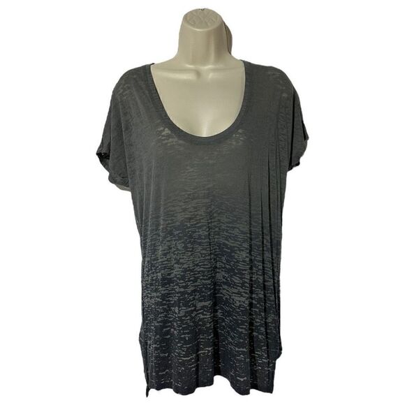 BCBG MAXAZRIA Women’s Grey Ombré Short Sleeved Shirt Size XS - Picture 1 of 11